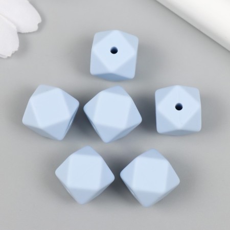 Busina silicone "polyhedron" Children's blue d = 1.4 cm-1