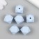 Busina silicone "polyhedron" Children's blue d = 1.4 cm