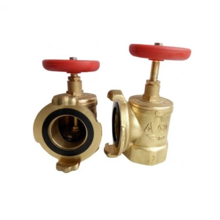 Firefighter valve "Apogee", corner, kpal50, du50, coupling/connecting head, position sensor