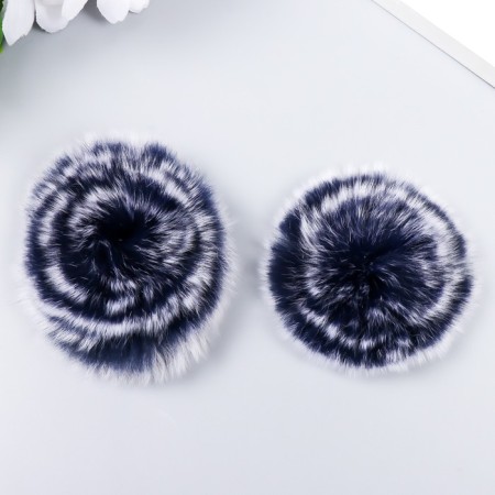 Pompons mini 5.5 cm rabbit (blue dark.)-2