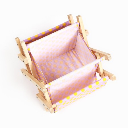 Newspaper-stand for books and magazines "Politics", 30 × 20 × 30 cm, pink-3