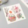 Tattoo on the body color "Rabbit and Easter basket" 10x10 cm
