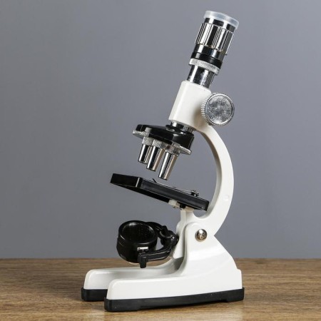 Microscope "Practice", a multiplicity of an increase in 1200x, 400x, 100x, in the case-4