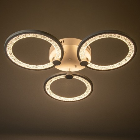 Kunayo chandelier LED 84W 3000-6500K PDU white 63.5x63.5x7.5cm-3