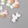 Decor for creativity plastic "Bunny holds a flower" set 6 pcs 2.5x1.5x1 cm