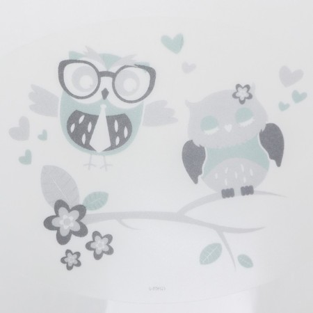 Children's bath "Owls" 86 cm, white color-4