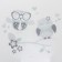 Children's bath "Owls" 86 cm, white color