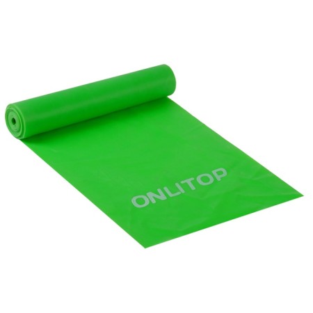 Эспандер ленточный для фитнеса ONLYTOP, 150х15х0,04 см, 10 кг, цвета МИКС-12