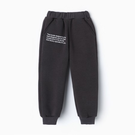 Set for a boy (sweatshirt, trousers), graphite color, height 110 cm-6