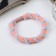 Hair elastic band "Mahrushka Elite" weaving bright strips of color, 5 cm, mix