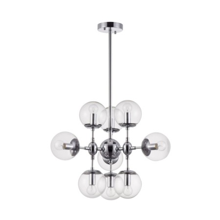 Suspended lamp Freya Fr5596PL-09CH RICHARD, 620x620x1290 mm, E14, 9x60W, color chromium