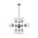 Suspended lamp Freya Fr5596PL-09CH RICHARD, 620x620x1290 mm, E14, 9x60W, color chromium