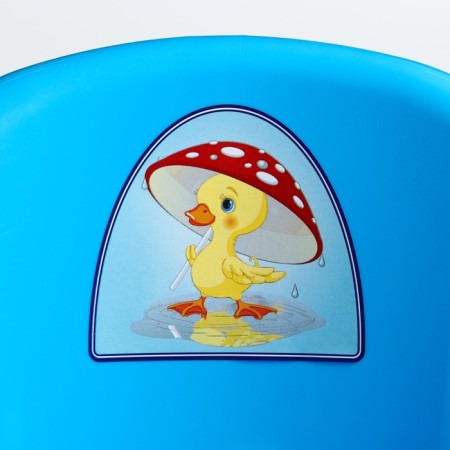Pot children's anti -slip "comfort" with a lid, a removable bowl, blue color-6