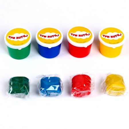 The sculpting dough "Three cats" 4 centers. 50 g-1