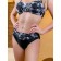 Female bathing suit, size 48, black color, white