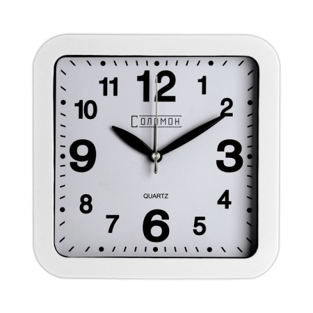 Clock - desktop an alarm clock, with a suspension, a discrete move, d -12.5 cm, 15 x 15 cm, aa-6