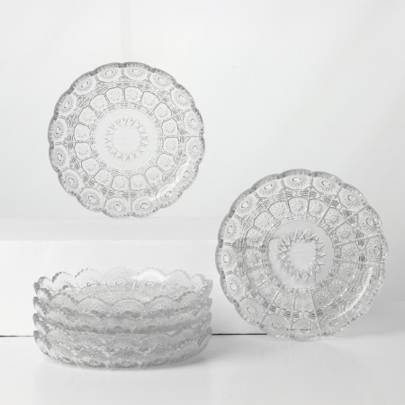 Set of glass plates Mey-ji, d = 18 cm, 6 pcs