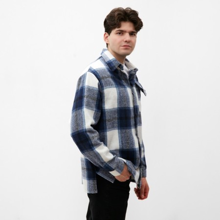 Male shirt in MIST cage, size 52, blue-3