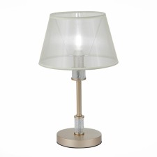 Прикроватная лампа Evoluce. SLE107504-01. Manila. 1х40 Вт, E14, 26х26х42 см, цвет золотистый