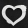 Photo frame "Heart" white 16x13.5cm