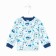 Nursery blouse, blue/cars, height 68 cm