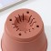 Pot for flowers with a minute pallet, 700 ml, d = 12 cm, h = 9.4 cm, terracotta color