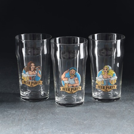 Glass glass for beer "Pale-El", 570 ml, MIX drawing-3