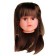 Hair for dolls "Kosiki", average size, chestnut color