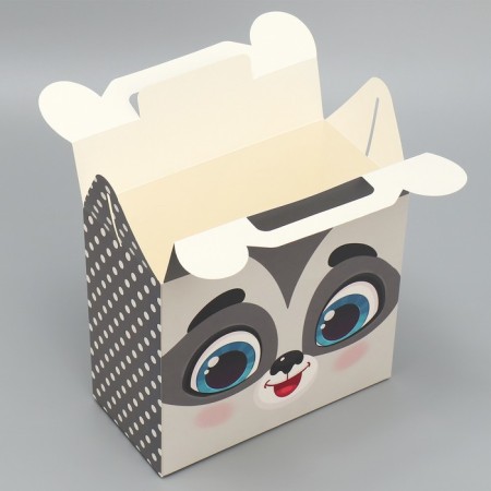 Gift folding box, packaging, “raccoon”, 23 x 20 x 10 cm-2
