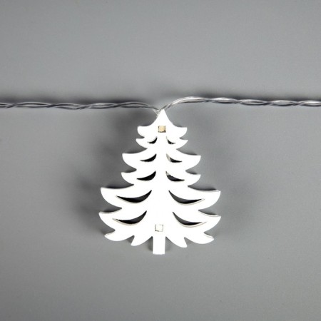 Garland “thread” 2.5 m with nozzles “Christmas tree”, ip20, transparent thread, 10 LED, glow warm white, AAH2-3