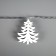 Garland “thread” 2.5 m with nozzles “Christmas tree”, ip20, transparent thread, 10 LED, glow warm white, AAH2