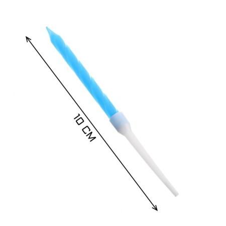 Candles for the cake "Neon", 12 pcs, multi -colored, tall, 10 cm-9