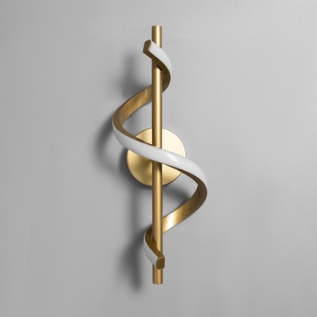 Sconces "curl" Led 3000k gold 40x12x12cm-3