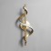 Sconces "curl" Led 3000k gold 40x12x12cm