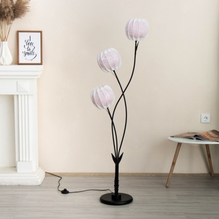Fortherner "Lotus" 3HE27 15W black 40x28x152 cm-8