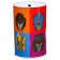 Metal piggy bank, 6.5 cm x 6.5 cm x 12 cm "robots", transformers