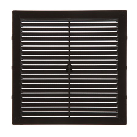 Ventilation grate "Cosmetic" luxury L194KR, 194x194mm, with a grid, indescribable, brown