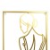 Panel interior metal "Girl" gold 1x30x50 cm