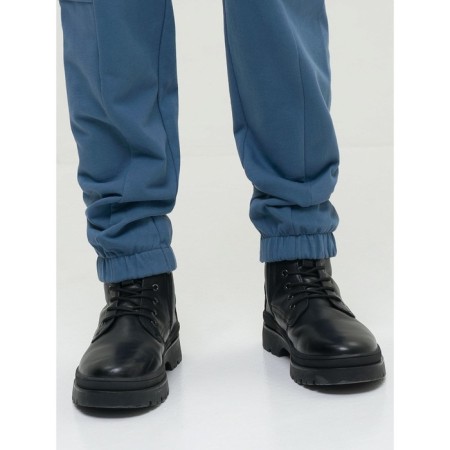 Pants for boys, height 146 cm, gray color-8