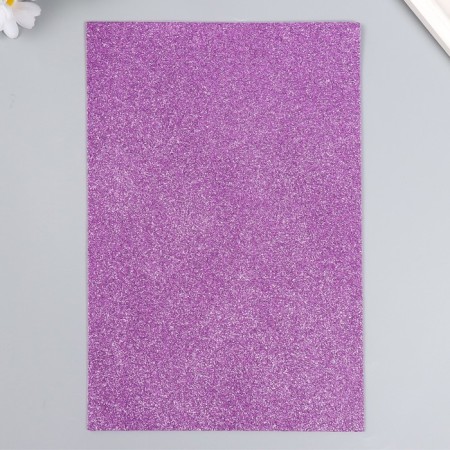Foamiran glitter 2 mm 20x30 cm, lilac-2