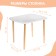 Set of children's "White Crown", table + chair
