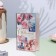 Postcard "Happy Anniversary!" car, bouquet, house, embossing, congruff, a5