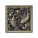 Gag Aflorn AF10810C-10, d = 50mm, vertical, 100x100mm, brass, with a pattern, antique bronze