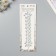 Stick plastic rhinestone "Fountain" silver 25x8.5 cm
