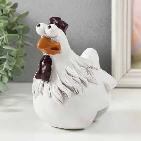 Polystone souvenir "Funny cockerel. Prayer" 13x12.5x14 cm-1