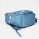 School backpack from textiles with a zipper, 6 pockets, blue color
