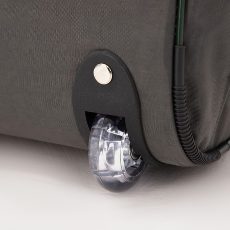 Road bag on wheels, lightning department, 3 outer pockets, gray color-3