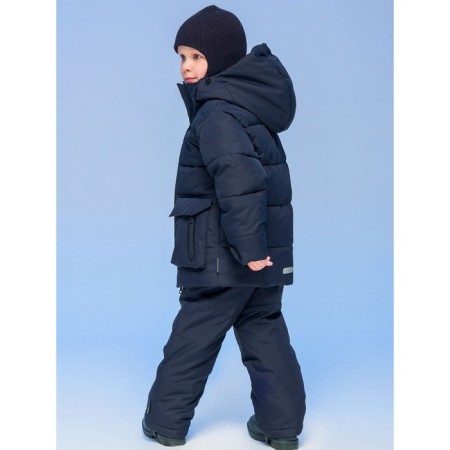 Jacket for boys, height 134 cm, dark blue color-5