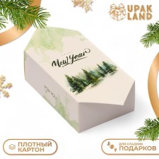 New Year. Gift box - New Year's Farm Candle 