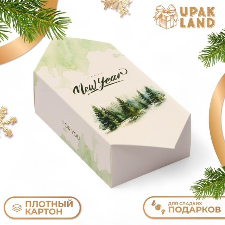 New Year. Gift box - New Year's Farm Candle "For You", 9.3x14.6x 5.3 cm.